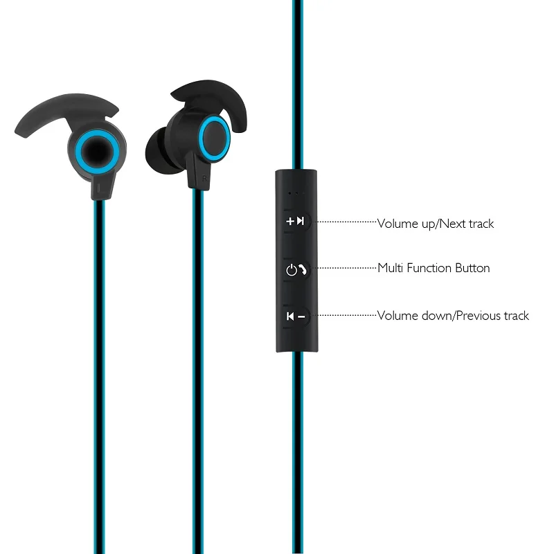 Bluetooth Earphone Sport Wireless Earphones Stereo Bluetooth 4.2 Wireless Earbuds With Mic Noise Canceling For Phones 2017 New (5)