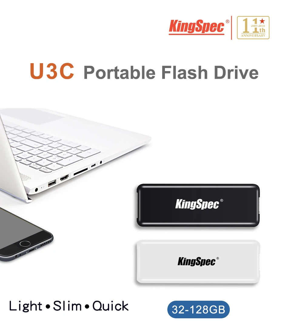 KingSpec USB type c 3,0 32 ГБ флеш-накопитель USB 3,0 32 Гб 64 Гб 128 ГБ type-c флеш-накопитель карта памяти двойной интерфейс для телефона ноутбука