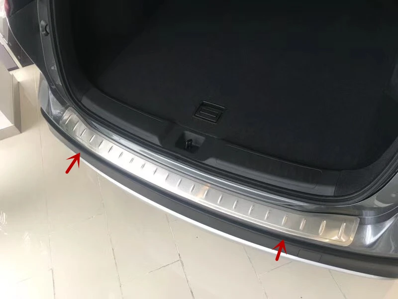 

Stainless Steel Exterior Tailgate Trunk Door Sill Plate Protector Cover Rear Bumper Trim For INFINITI QX50 2018 2019