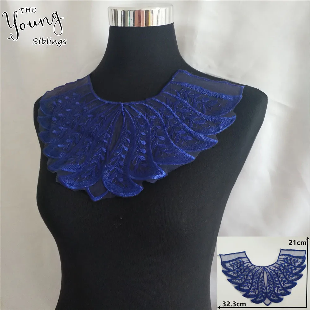 

New arrive Embroidered Tulle Lace Collar Fabric Sewing Lace Neckline DIY Lace trim Clothing Decorate Accessories Craft supplies