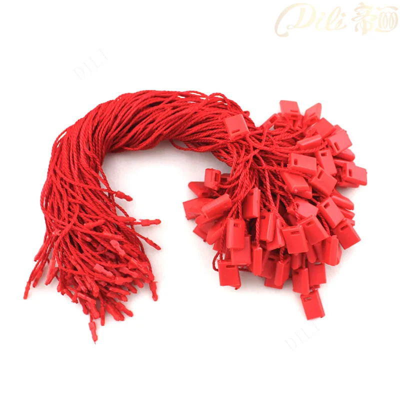 1000 pieces 7'' hang tag string 18cm length garment tag cords paper seal string black white grey red blue