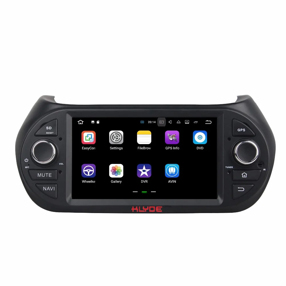 KLYDE 1 Din 7 Android 7 1 Car Multimedia Player For FIAT Fiorino Citroen 2008 2015