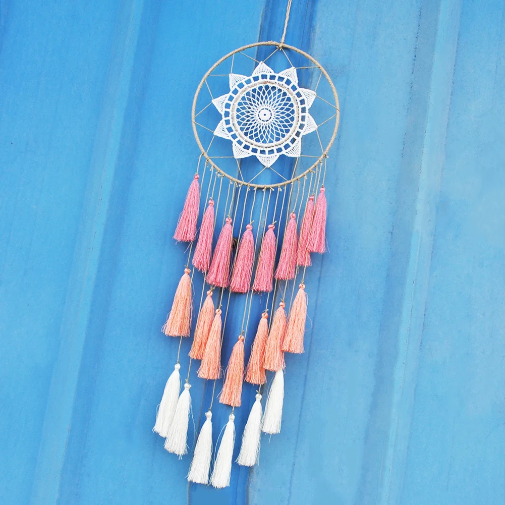 Handmade Ombre Dream Catcher Indian Style Feather Pendant Dreamcatcher Creative Car Hanging kids Room Decorations For Home|decorations for