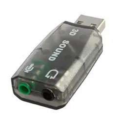 Внешний Plug and Play USB 2,0 Звуковая карта эхолот адаптер Алюминий сплав в виде ракушки аудио конвертер