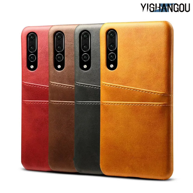 Luxury PU Leather Card Holder Slots Phone Case For Huawei P20 Pro P20 Lite Slim Hard PC Hybrid Cover For Huawei P30 Pro Mate 20 Luxury PU Leather Card Holder Slots Phone Case For Huawei P20 Pro P20 Lite Slim Hard PC Hybrid Cover For Huawei P30 Pro Mate 20