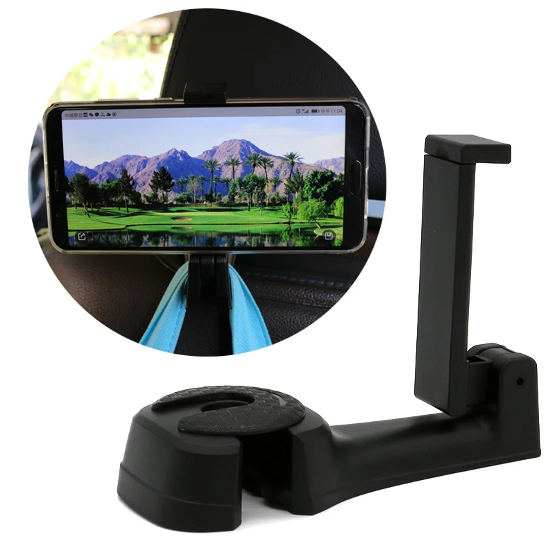 

Car Headrest Hook with Phone Holder Vehicle Hidden Seat back Hanger Car Bag Storage Stowing Tidying Car Back Seat Organizer Hook