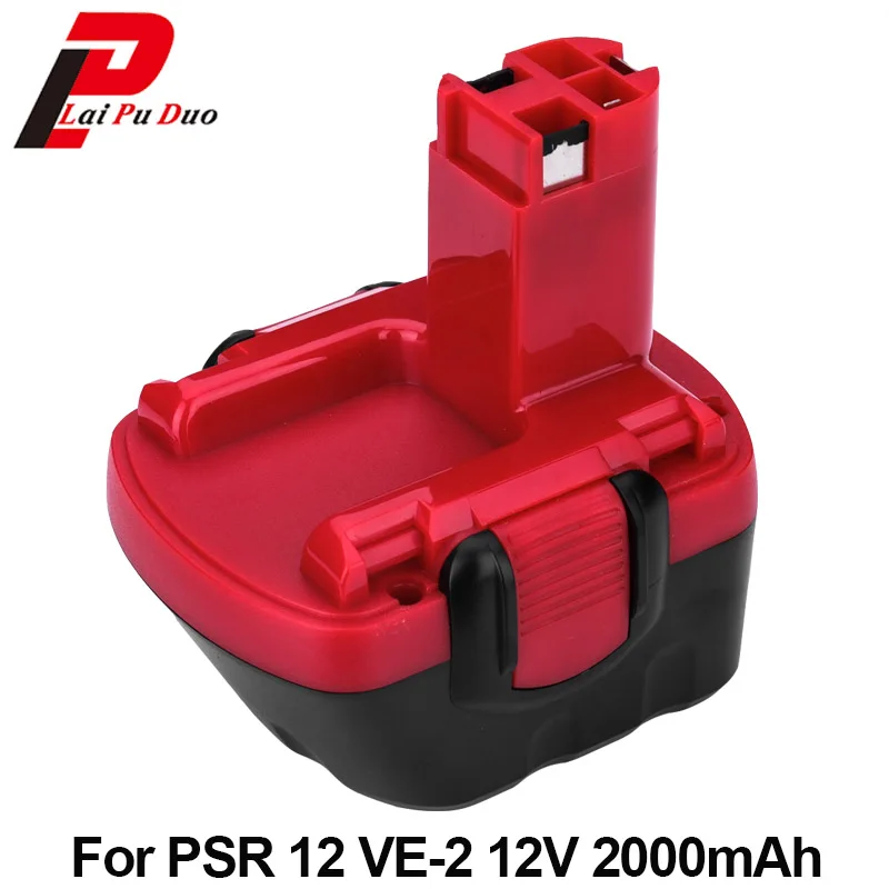 Сменный аккумулятор для электроинструмента Bosch GSR 12 В 2.0Ah Ni CD PSR V PAG VE 2 1200 BAT043 26073 35395