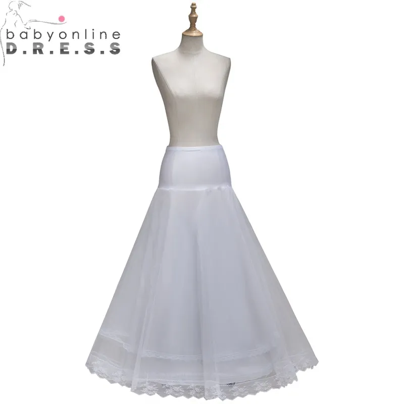 Babyonlinedress 3-слойная кружевная юбка-годе с кружевными краями обруч кринолин Нижняя