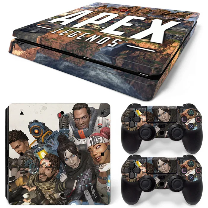 

Newest For Legends Apex Stickers For PS4 Slim Playstation Console & 2 Controller Skin for Playstation 4 PS4 Slim Accessories