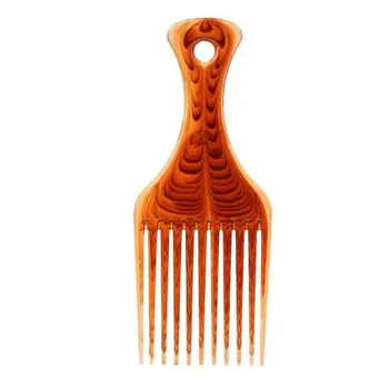 

Amber Color Oil Lift Comb Hairdressing Hair Rollers Natural Hairstyles Tool for Man and Woman Fork Comb Afro Pick Bomb Twistout