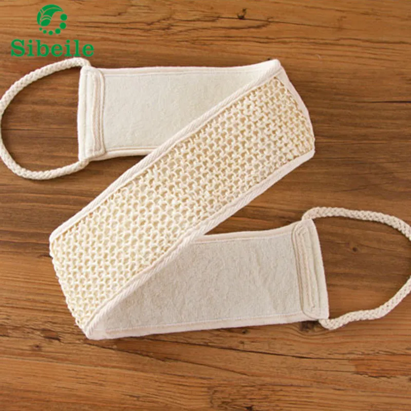 SBLE Wash Skin Spa Towel Loofah Towel Massage Scrubber Hemp Natural Soft Exfoliating Skin body wash Body Bath Brushes