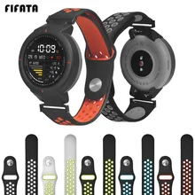 FIFATA замена мягкий силиконовый браслет ремешок для Huami Amazfit грани спортивный дышащий Браслет Смарт-часы аксессуары