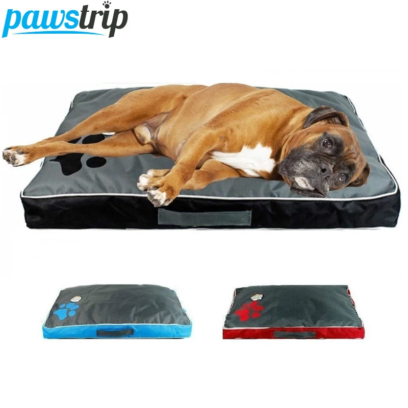 Pawstrip cama de perro grande M/L/XL para cojín suave para cachorros, cama con de pata de Labrador y Husky, cubierta desmontable, camas para perros y gatos|Casas, jaulas y corrales| -