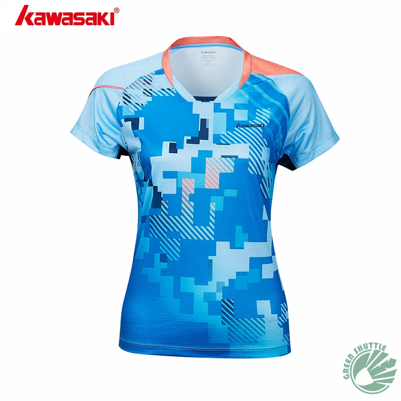 

2019 Professional Kawasaki Breathable Badminton T-Shirt Quick Dry Sport Clothing Jersey For Men And Women ST-S1107