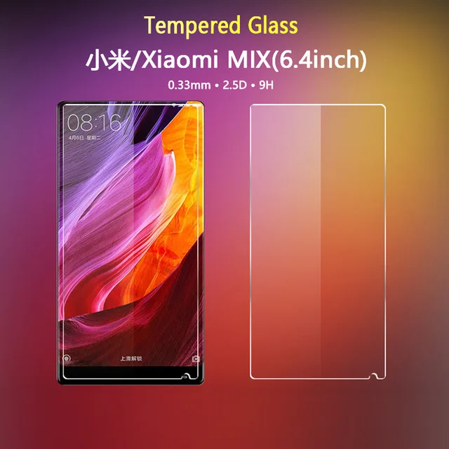Закаленное стекло 9H для Xiaomi Mix Высококачественная защитная пленка Взрывозащищенная Защита экрана 6 4