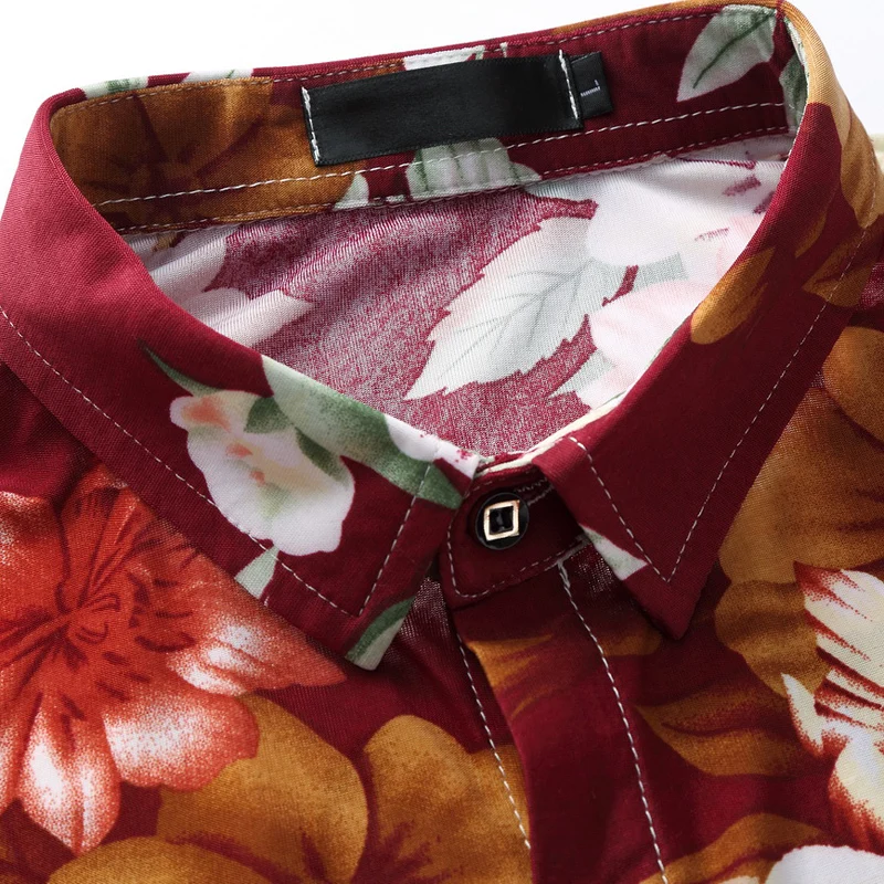 LONMMY M 6XL Цветочная Мужская рубашка платье camisetas повседневная модная импортная