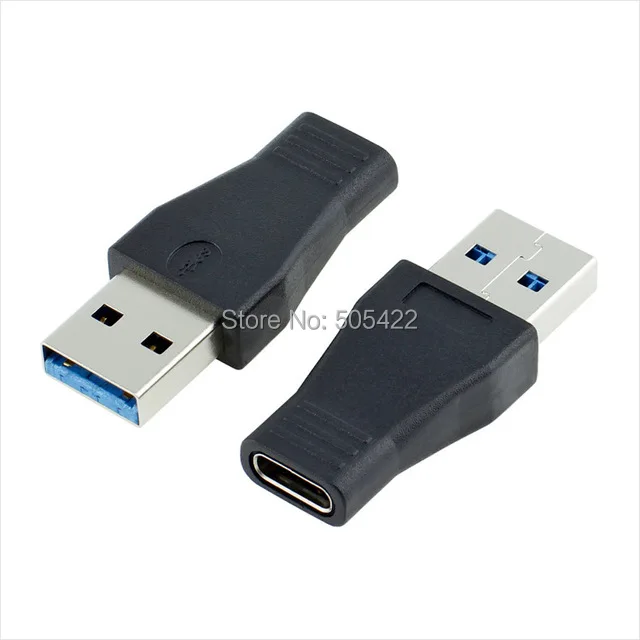 500 шт/лот type C USB 3,1 Female to 3,0 type A штекер Адаптер Быстрая зарядка данных Высокое качество