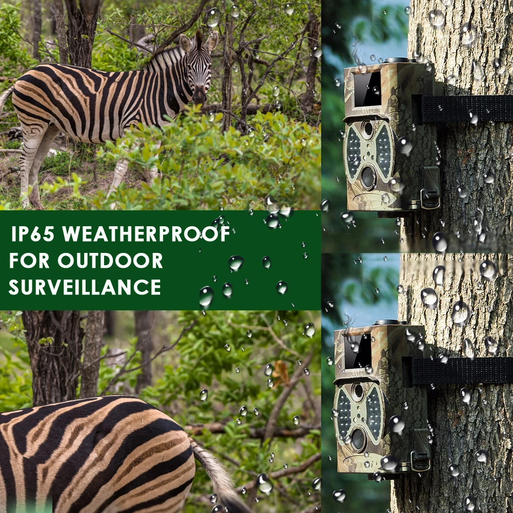  PIR Mini Trail Camera 12MP Infrared Hunting Cameras Trap 1080P Photo Traps Battery IP65 Surveillanc