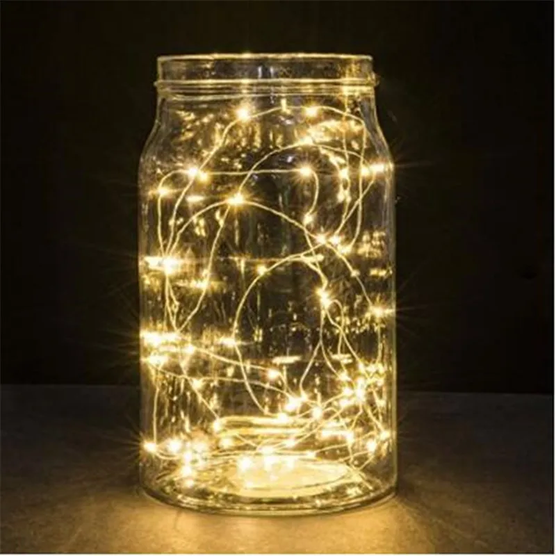 Led Battery String Lights Silve Wire 1m 10 Leds Wedding