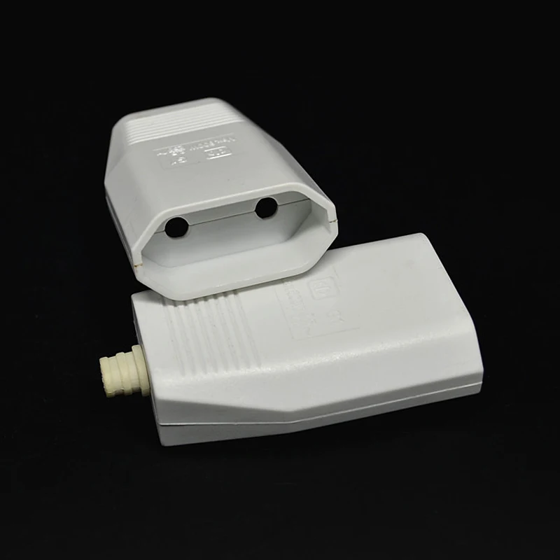 

1PC White Assembly EU female Detachable plug adapter European EU mother hole industrial machine avoid welding power cord socket