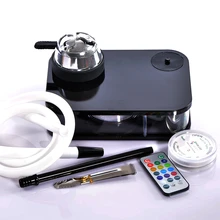 Акриловые кальяна комплект с светодиодный свет Чичи чаша шланг калауд металлические щипцы cachimbas Sisha наргиле, аксессуары для трубок