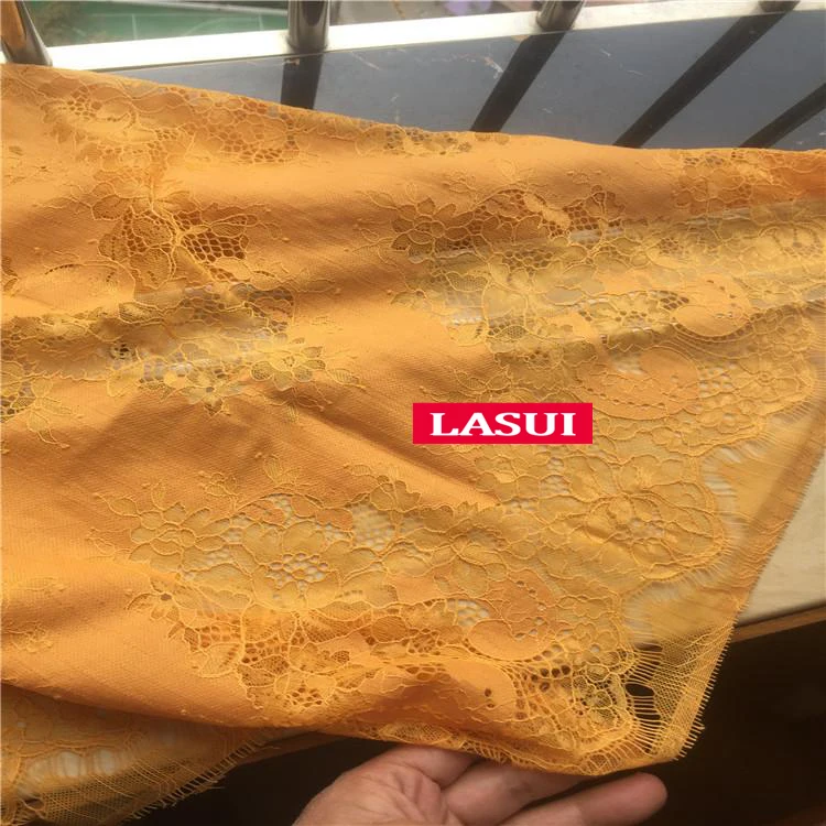 Lasui 1,5 м = 1 шт. высокого качества 23 цвет two-tone красивые ресницы кружевной ткани DIY платье рубашка ткань мягкая кожи C0157