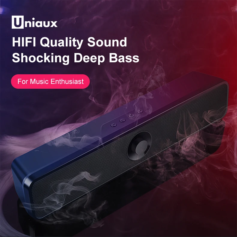 TV Soundbar Blueto oth Subwoofer Bass Speaker Built in Battery Aux Audio Line TF USB Television Speaker Home Theater