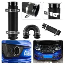 Универсальный 76 мм гибкий турбо холодный воздух впускной шланг впускная труба воздуховод холодный Впускной автомобильный комплект турбо зарядное устройство впускное зарядное устройство горячая распродажа