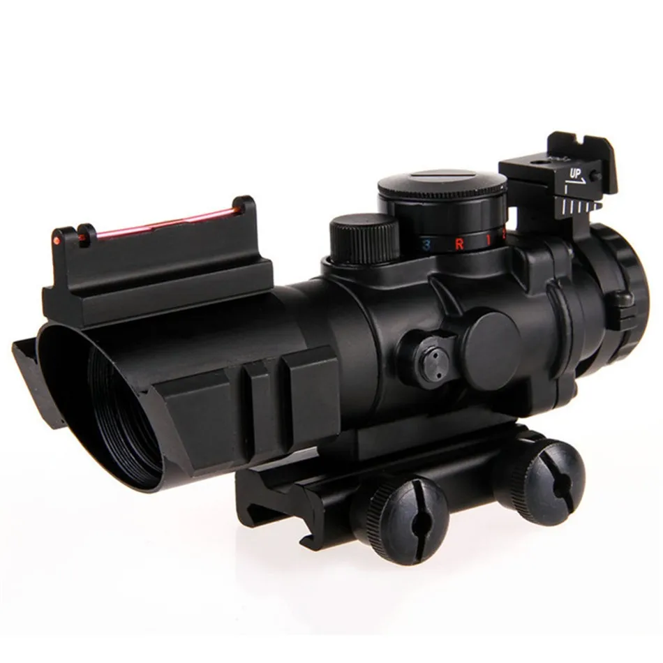 Airsoftsports пистолет Riflescope 4x32 прицел винтовки окулярный волоконно-оптический прицел винтовка/страйкбол пистолет Охота airsoftsports пистолет