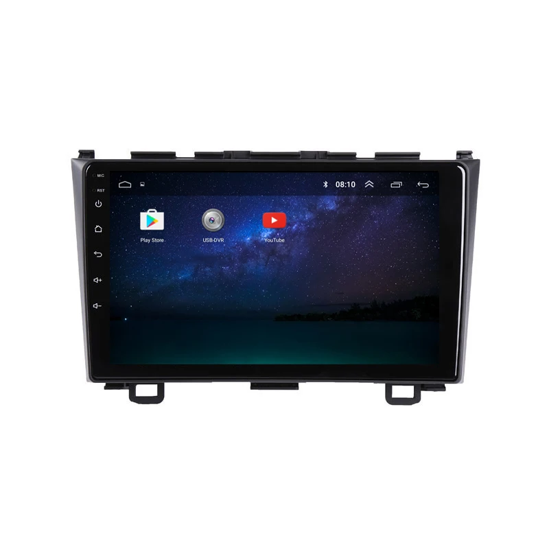 Discount 9" 2.5D IPS Android 8.1 Car DVD Multimedia Player GPS For Honda CRV 2007 2008 2009 2010 2011 audio car radio stereo navigation 2