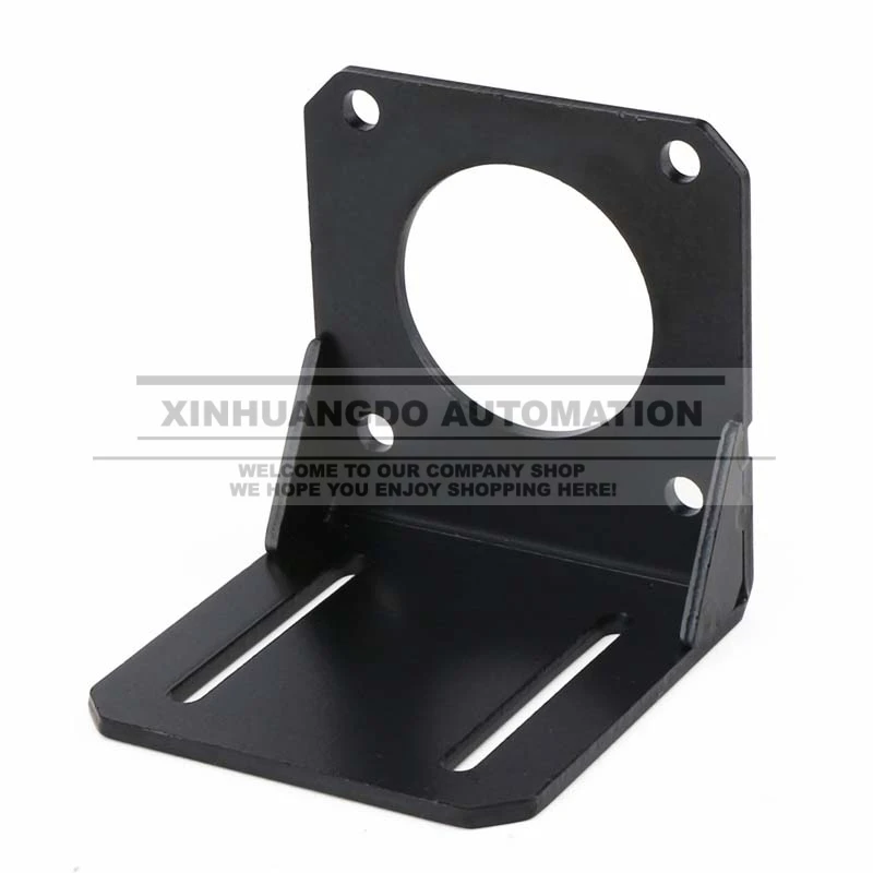Steel Black Nema 23 Stepper Motor Mount Bracket, Strong 57