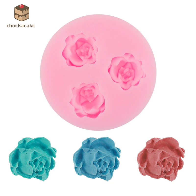 Rose Flowers Cake Mold 1-4
