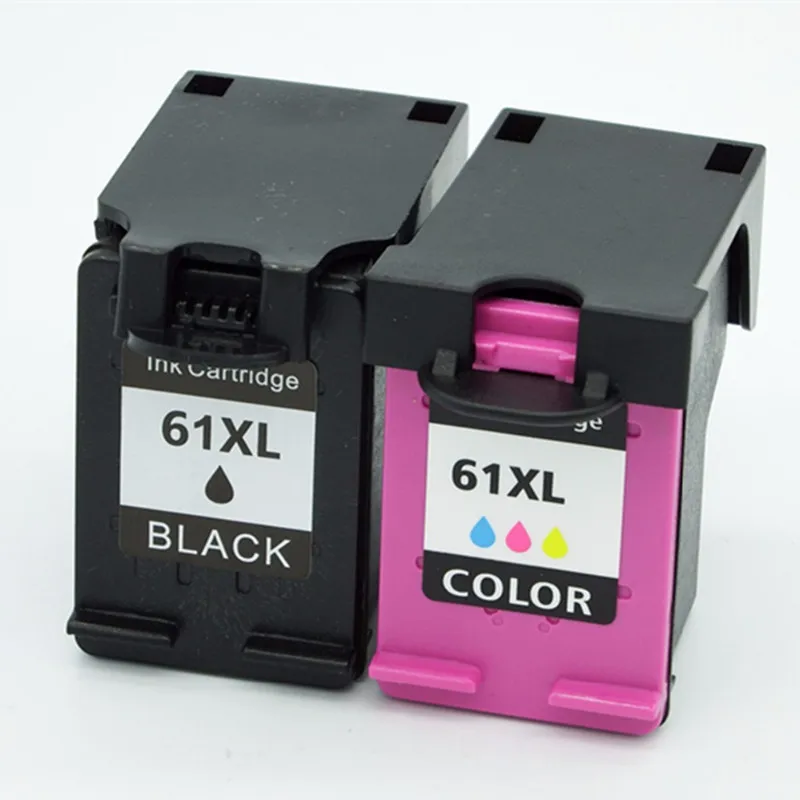 Востановленные картриджи для струйного принтера для HP61 HP61XL 61 XL 61XL CH563WN CH564W ENVY 4500e 5530e 4630e с чернилами HP Deskjet 1050 1051 1055 - Цвет: 1SET