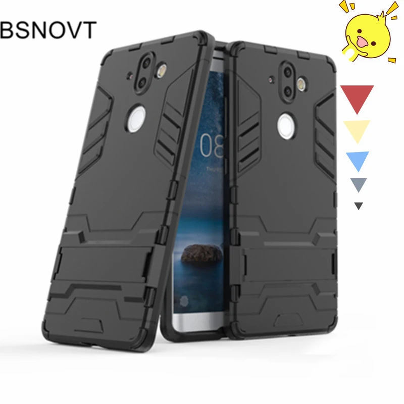 

BSNOVT For Cover Nokia 8 Sirocco Cover Silicone + Plastic Kickstand Case For Nokia 8 Sirocco Shell For Nokia8 Sirocco Fundas