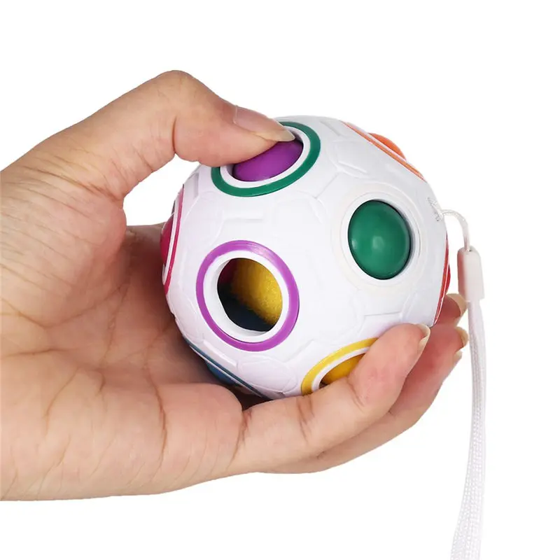 Светящийся снятие стресса волшебный Радужный шар Забавный куб головоломка твист игрушка сферическая cubo magico детские развивающие игрушки