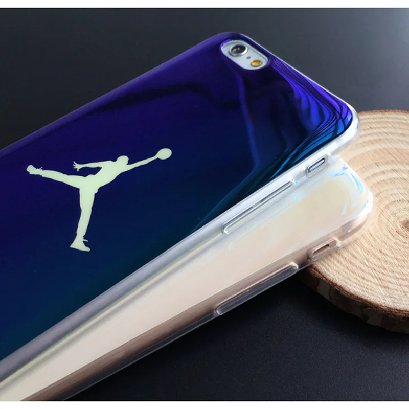 JAMULAR Slim Blu-ray Michael Jordan TPU Soft Case For iPhone 7 Plus XS MAX XR X Jelly Case Back Cover For iPhone 6 6s 8 Plus