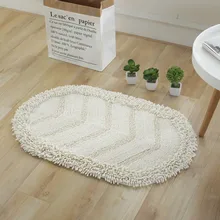 Коврик для ванной хлопок супер абсорбент ванная комната ковры пол ванной комнаты дверной коврик для душевой туалет коврик для ванной комнаты