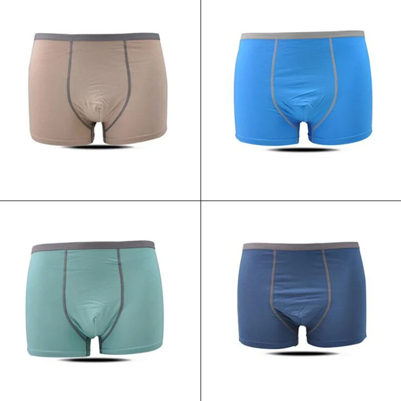 4-pack Мужское нижнее белье Модальные мягкие эластичные свободные удобные боксеры мужские боксеры Подарочная коробка Упаковка 809