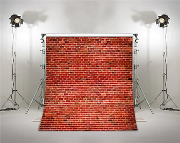 

3mX3m Art Fabric Photography Backdrops Red Brick Wall Backdrop Vinyl Photography Background For Photo Studio Photobooth Props