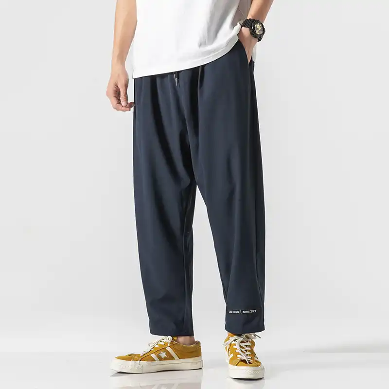 Pantalones Flojos Rectos De Verano Para Hombre Pantalones