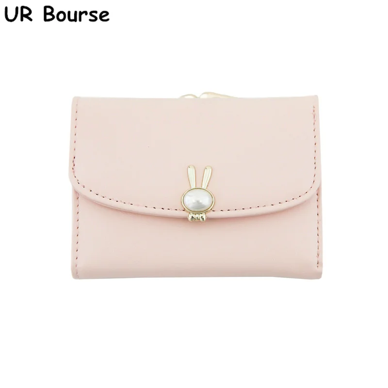 

UR BOURSE Women's Small Wallet Ladies Simple Mini Coin Purse Female Multi-card Wallet With Zipper High Quality Card Holder Case
