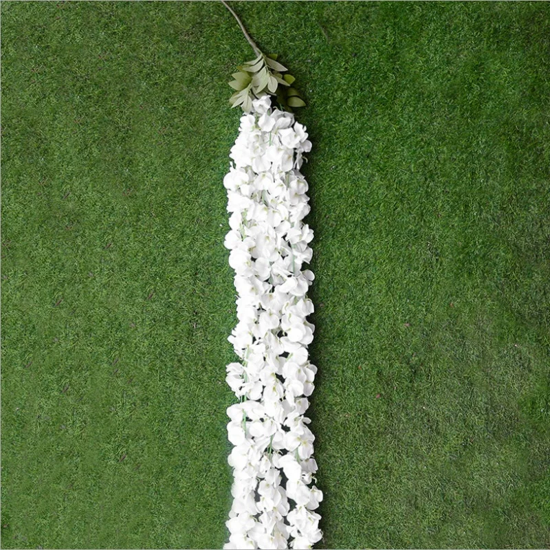 3 Fork Artificial Hydrangea Silk Rattan Wall Fake Flower Arches Vine Hanging Wisteria For Wedding Home Decoration Cheap Garland 3 Fork Artificial Hydrangea Silk Rattan Wall Fake Flower Arches Vine Hanging Wisteria For Wedding Home Decoration Cheap Garland