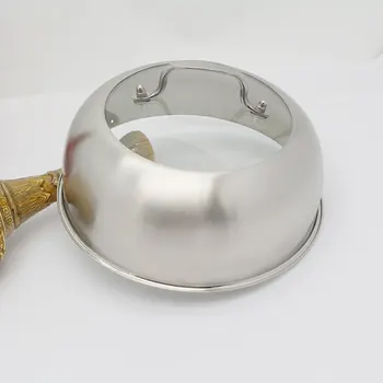 

Stainless steel steamer pot lid visualization glass cover general thickening steaming stew soup pot pan wok lid kitchen cookware