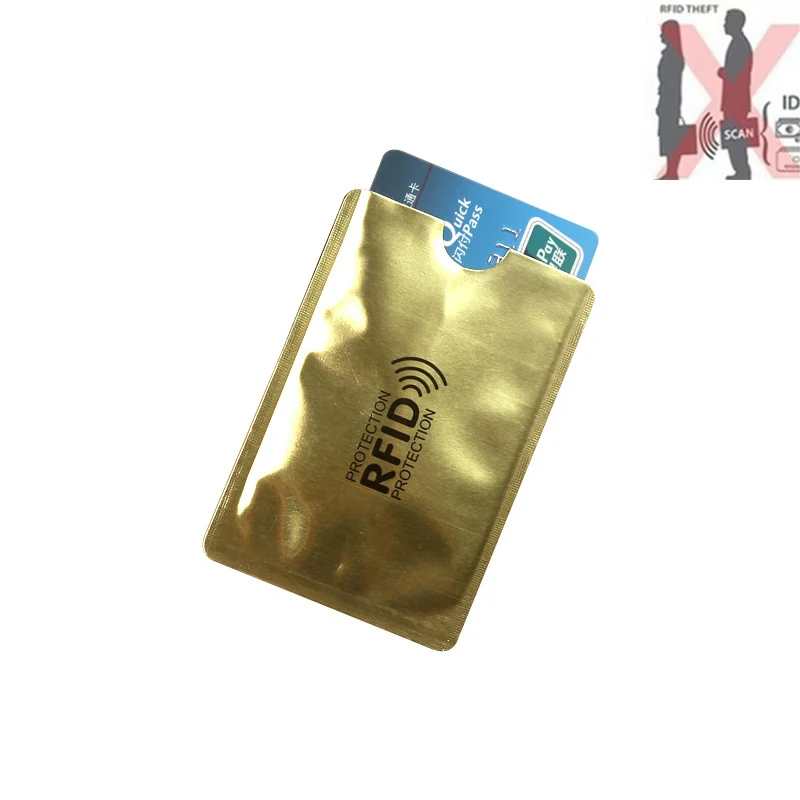 anti rfid card holder card id holders Protector NFC Contactless Signal Blocker - Цвет: 03