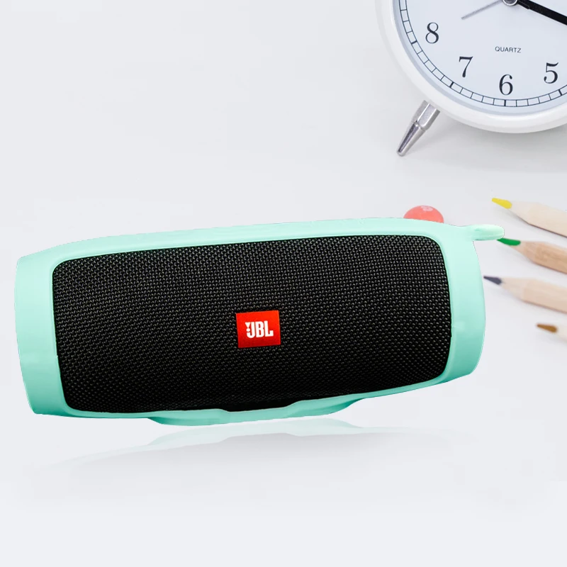 

Liboer Silicone Sling Cover Case for JBL Charge 3 Portable Soft protective Cover for Charge3 Black Green Red Blue
