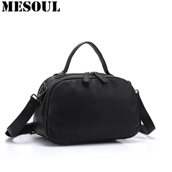 

Boston Designer Genuine Leather Female Handbag Fashion Simple Messenger Bag Women Shoulder Bag Larger Top-Handle Bags Travel Bag