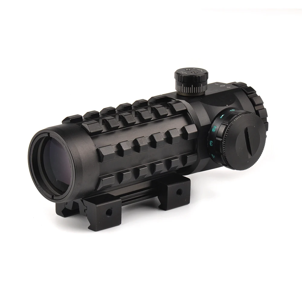 4x28 البصرية البصر الأحمر/الأخضر شبكاني riflescope البصر متعددة المغلفة صالح 20 ملليمتر/11 ملليمتر الحديدية قاعدة ل riflescopes