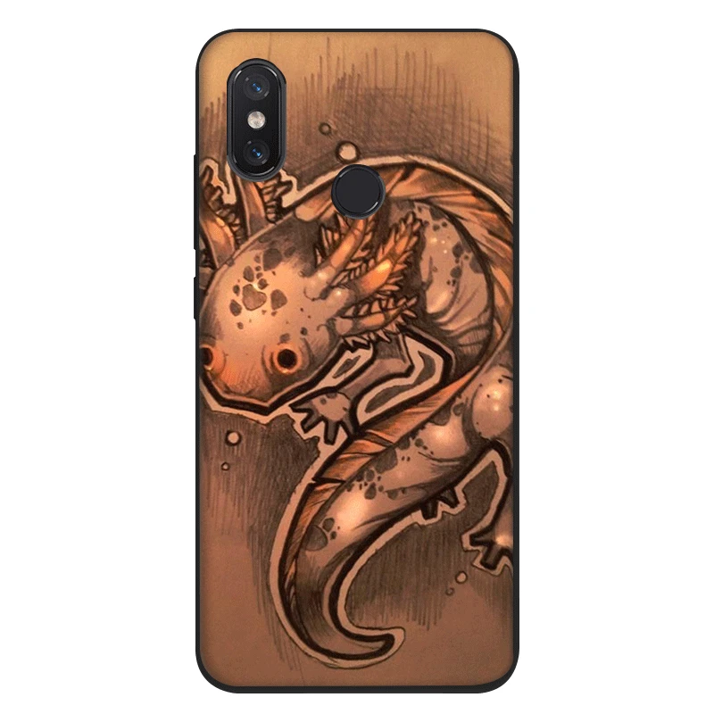 Черный силиконовый чехол из ТПУ для Xiaomi Redmi Note 4 4X 5 6 5A Pro Prime Cute Animal