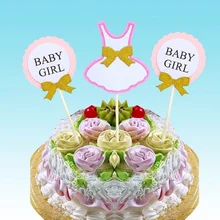 30 шт. Топпер для торта с флагом для маленьких мальчиков и девочек Топпер для торта «С Днем Рождения» для торта вечерние украшения Свадебные украшения