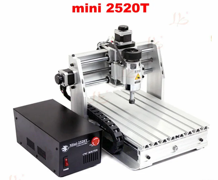 

Cheap price mini cnc router 2520T 3 axis 200W spindle for new user or school tranining